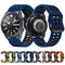 For Huawei Watch GT Runner Double Row Silicone Watch Band(Midnight Blue Black)