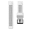 For Garmin Fenix 6X Quick Release Double Row Silicone Watch Band(White Black)