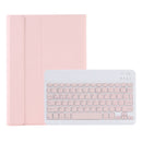 A08 Candy Color Ultra Thin Bluetooth Keyboard Leather Case For Samsung Galaxy Tab A8 10.5 2021 SM-X200 / SM-X205(Pink)