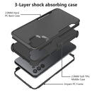 For Samsung Galaxy A32 5G TPU + PC Shockproof Phone Case(Black)