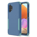 For Samsung Galaxy A32 5G TPU + PC Shockproof Phone Case(Royal Blue + Grey Green)