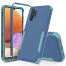 For Samsung Galaxy A32 5G TPU + PC Shockproof Phone Case(Royal Blue + Grey Green)