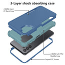 For Samsung Galaxy A32 5G TPU + PC Shockproof Phone Case(Royal Blue + Grey Green)