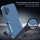 For Samsung Galaxy A32 5G TPU + PC Shockproof Phone Case(Royal Blue + Grey Green)