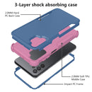 For Samsung Galaxy A32 5G TPU + PC Shockproof Phone Case(Royal Blue + Pink)
