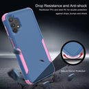 For Samsung Galaxy A32 5G TPU + PC Shockproof Phone Case(Royal Blue + Pink)