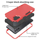 For Samsung Galaxy A32 5G TPU + PC Shockproof Phone Case(Red + Black)