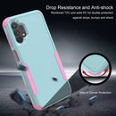 For Samsung Galaxy A32 5G TPU + PC Shockproof Phone Case(Grey Green + Pink)
