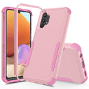 For Samsung Galaxy A32 5G TPU + PC Shockproof Phone Case(Pink)