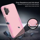 For Samsung Galaxy A32 5G TPU + PC Shockproof Phone Case(Pink)