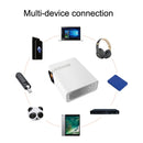 YG530 LED Small 1080P Wireless Screen Mirroring Projector, Power Plug:AU Plug(Black)