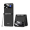 For Samsung Galaxy Z Flip3 5G GKK Integrated Ultra-thin Full Coverage Phone Flip Case with Pen(Black)