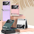 For Samsung Galaxy Z Flip3 5G GKK Integrated Ultra-thin Full Coverage Phone Flip Case with Pen(Black)