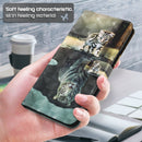 For Google Pixel 6a 3D Painting Pattern TPU + PU Leather Phone Case(Cat Tiger)