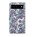 For Google Pixel 6a 3D Painting Pattern TPU + PU Leather Phone Case(Swirl Pattern)