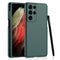 For Samsung Galaxy S21 Ultra 5G GKK Ultra-thin Skin Feel Phone Case with Side Pen Slot & Stylus(Forest Green)
