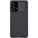 For Samsung Galaxy A73 5G NILLKIN Black Mirror Pro Series Camshield PC Phone Case(Black)
