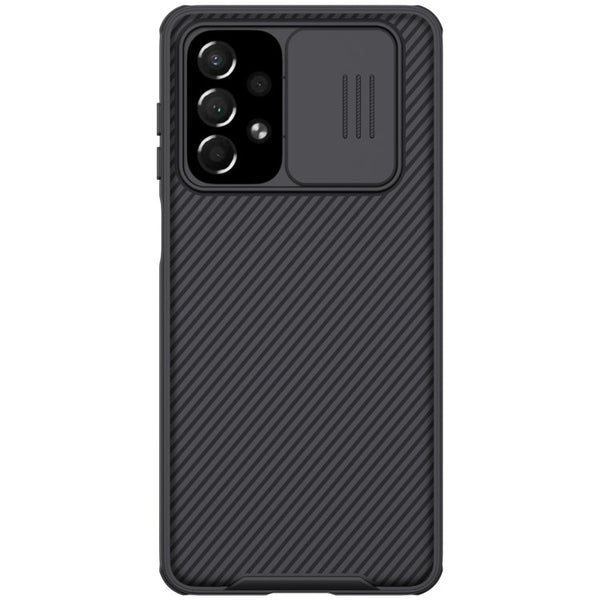 For Samsung Galaxy A73 5G NILLKIN Black Mirror Pro Series Camshield PC Phone Case(Black)