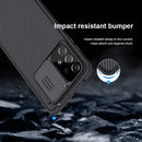 For Samsung Galaxy A73 5G NILLKIN Black Mirror Pro Series Camshield PC Phone Case(Black)