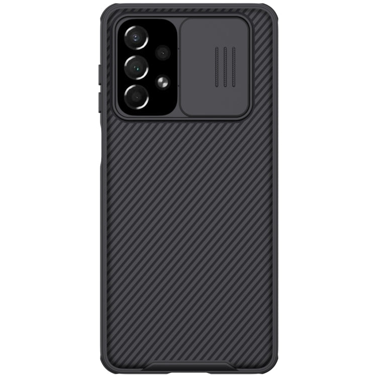For Samsung Galaxy A73 5G NILLKIN Black Mirror Pro Series Camshield PC Phone Case(Black)