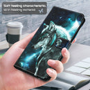 For Samsung Galaxy A13 4G 3D Painting Pattern TPU + PU Leather Phone Case(Wolf)