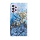 For Samsung Galaxy A13 4G 3D Painting Pattern TPU + PU Leather Phone Case(Milky Way)