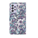 For Samsung Galaxy A13 4G 3D Painting Pattern TPU + PU Leather Phone Case(Swirl Pattern)
