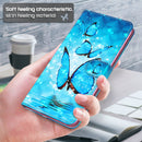 For Samsung Galaxy A13 4G 3D Painting Pattern TPU + PU Leather Phone Case(Three Butterflies)