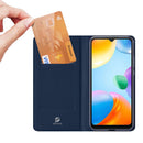 For Xiaomi Redmi 10C DUX DUCIS Skin Pro Series Horizontal Flip Leather Phone Case(Blue)