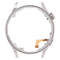 LCD Screen Frame Bezel Plate For Huawei Watch 3(Silver)