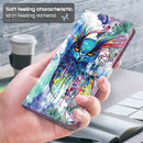 For Motorola Moto G22 3D Painting Pattern TPU + PU Leather Phone Case(Watercolor Owl)