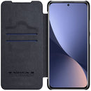 For Xiaomi 12 / 12X NILLKIN QIN Series Crazy Horse Texture Leather Case(Black)