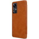 For Xiaomi 12 / 12X NILLKIN QIN Series Crazy Horse Texture Leather Case(Brown)