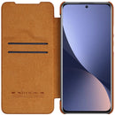For Xiaomi 12 / 12X NILLKIN QIN Series Crazy Horse Texture Leather Case(Brown)