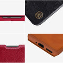 For Xiaomi 12 / 12X NILLKIN QIN Series Crazy Horse Texture Leather Case(Brown)