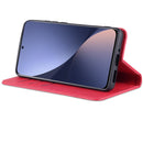 For Xiaomi 12 / 12X AZNS Magnetic Calf Texture Flip Leather Phone Case(Red)