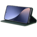 For Xiaomi 12 / 12X AZNS Magnetic Calf Texture Flip Leather Phone Case(Dark Green)