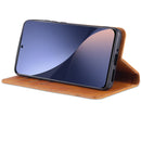 For Xiaomi 12 / 12X AZNS Magnetic Calf Texture Flip Leather Phone Case(Light Brown)
