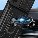 For Motorola Moto G200 5G / Edge S30 Sliding Camshield TPU+PC Phone Case with Card Slot(Pearl White)