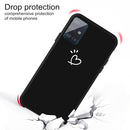 For Galaxy A51 Love Heart Pattern Frosted TPU Protective Case(Black)