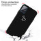 For Galaxy A51 Love Heart Pattern Frosted TPU Protective Case(Black)