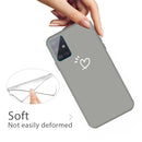 For Galaxy A51 Love Heart Pattern Frosted TPU Protective Case(Grey)