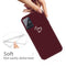 For Galaxy A51 Love Heart Pattern Frosted TPU Protective Case(Wine Red)