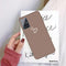 For Galaxy A51 Love Heart Pattern Frosted TPU Protective Case(Khaki)