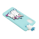 For Samsung Galaxy A73 5G Shockproof 3D Lying Cartoon TPU Phone Case(Couple Unicorn)