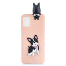 For Samsung Galaxy A73 5G Shockproof 3D Lying Cartoon TPU Phone Case(Cute Dog)