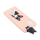 For Samsung Galaxy A73 5G Shockproof 3D Lying Cartoon TPU Phone Case(Cute Dog)