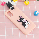 For Samsung Galaxy A73 5G Shockproof 3D Lying Cartoon TPU Phone Case(Cute Dog)