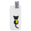 For Samsung Galaxy A73 5G Shockproof 3D Lying Cartoon TPU Phone Case(Little Black Cat)