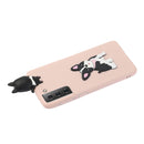 For Samsung Galaxy S22+ 5G Shockproof 3D Lying Cartoon TPU Phone Case(Cute Dog)
